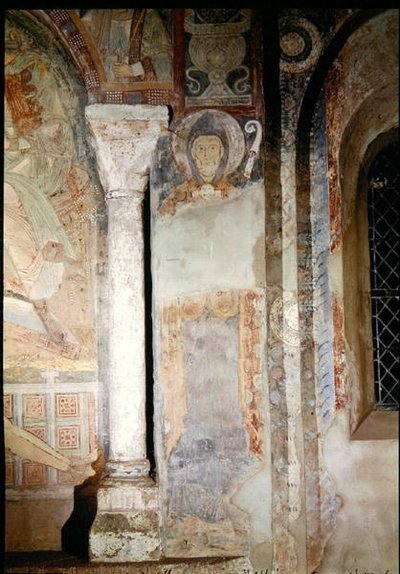 An abbot in ceremonial robes, from the apse by French School